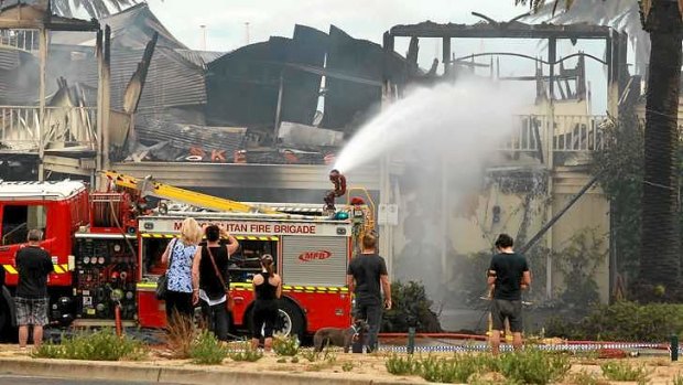 The aftermath of the Stokehouse fire.