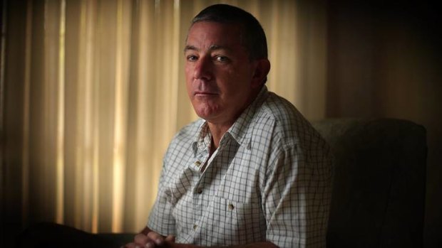 Peter Fox at his home. His links to a journalist are being examined in the Newcastle Supreme Court.