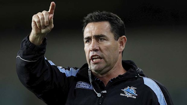 Reinstated: Shane Flanagan's return to head coach of the Sharks had the approval of the NRL.