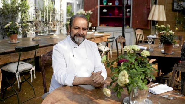 Greg Malouf at Petersham Nurseries Cafe.