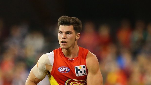 Knee battles: Gold Coast Sun Jaeger O'Meara has not played since April last year after rupturing his patella tendon in a practice match.