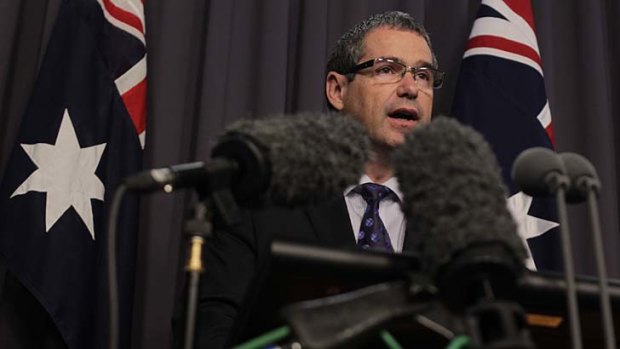 Communications minister Senator Stephen Conroy announces changes to media regulation.
