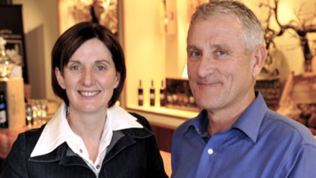Wynns' chief winemaker Sue Hodder and chief viticulturalist Allen Jenkins.
