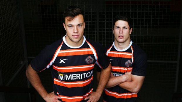 Teen spirit: high school mates Luke Brooks and Mitchell Moses are the future of the Wests Tigers. 