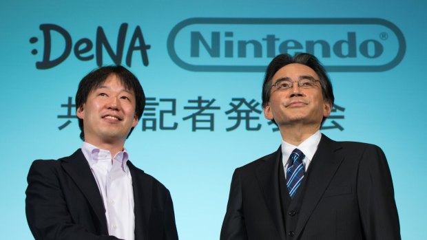 Big questions were being asked about the future of Nintendo after the death of president Satoru Iwata, right, in 2015.