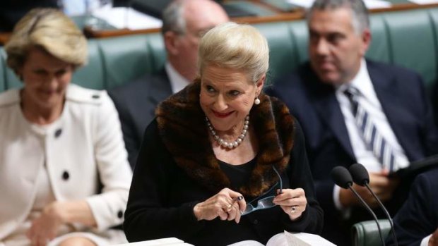 Bronwyn Bishop has praised Abbott's ministerial line-up as a "really good team".