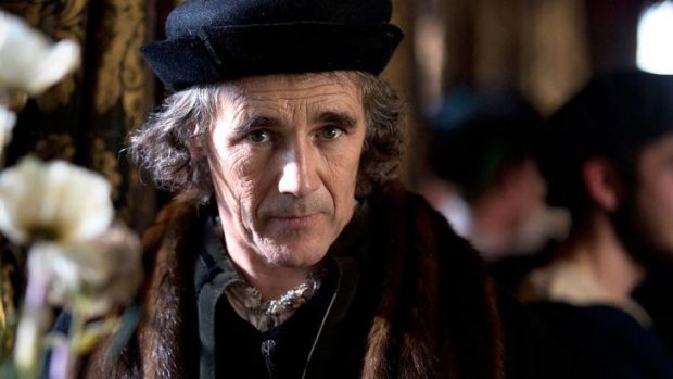 Mark Rylance as Thomas Cromwell in the BBC production of <i>Wolf Hall</i>.
