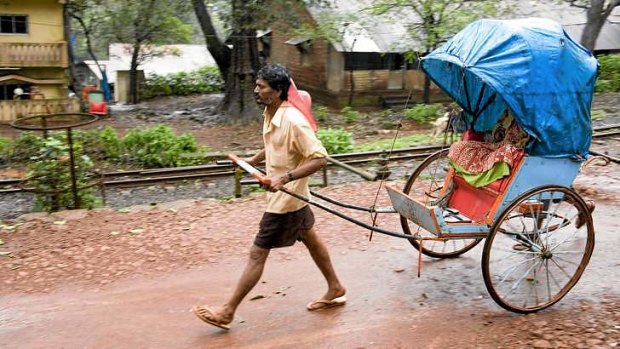 A traditional rickshaw ride.