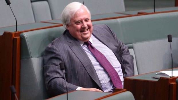 Clive Palmer endorsed the decision of his party's lead WA candidate, Zhenya ‘Dio’ Wang, to come out in support of the 20 per cent renewable energy target, currently under review by the Abbott government.