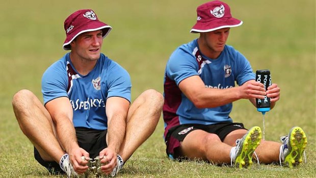 "I think they've still got so much potential and so much improvement" ... Andrew Johns on Manly's Kieran Foran, left, and Daly Cherry-Evans.