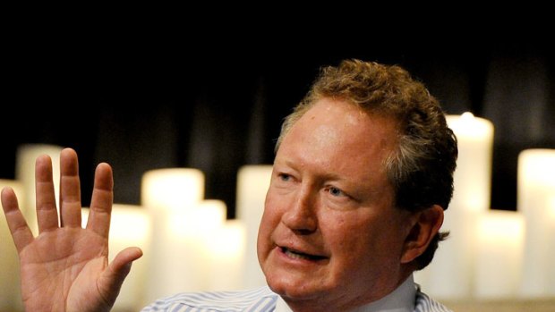 Lost opportunities: Andrew Forrest wants Australia to build on its relationship with China.