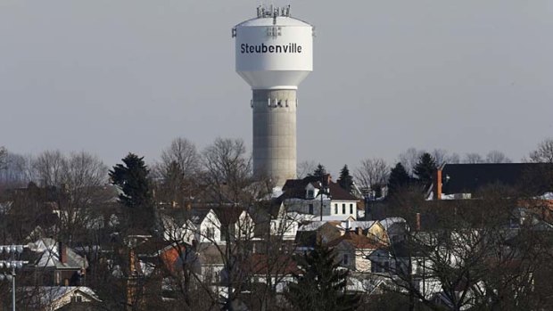 Centre of attention ... the town of Steubenville, Ohio.