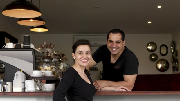 Crash course ... Veronica and Shadi Abraham love working in a ''real kitchen''.