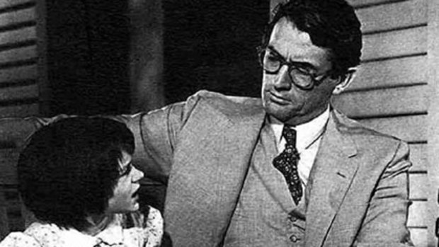 ’’I got back and it was like, ‘Oh, Lord only knows what that child has learnt out there in Hollywood’’ ... Mary Badham as Scout, with Gregory Peck in To Kill a Mockingbird.