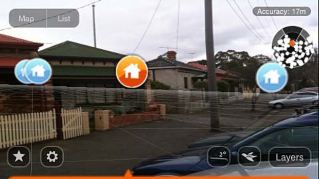 A new augmented reality application for the iPhone 3GS and Android smartphone shows nearby development proposals using data collected from councils.