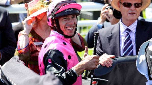Show of support: Serg Lisnyy will spend a month out of the saddle after he completes engagements at Randwick on Saturday.