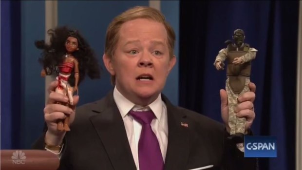 Melissa McCarthy as Sean Spicer on Saturday Night Live.