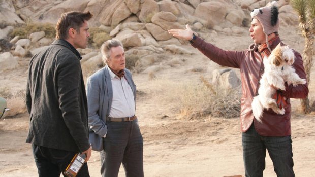 Marty (Colin Farrell, left), Hans (Christopher Walken, centre) and Billy (Sam Rockwell) in Martin McDonagh's <i>Seven Psychopaths.</i>