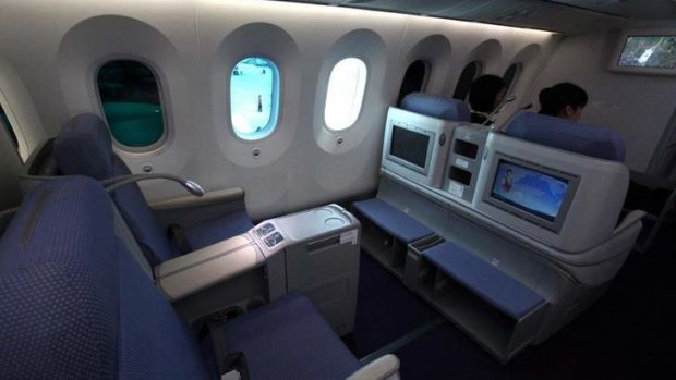 China Southern Airline's Dreamliner Business class.