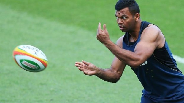 No wing and a prayer: Kurtley Beale won't be shifted to the wing despite the Wallabies' injury crisis.