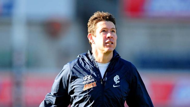 Feeling the heat: Carlton's coach Brett Ratten.