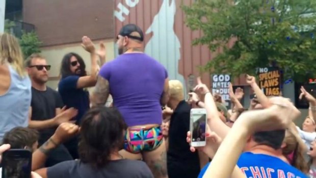 The Foo Fighters trolled the Westboro Baptist Church who were protesting outside the band's gig in Kansas City.