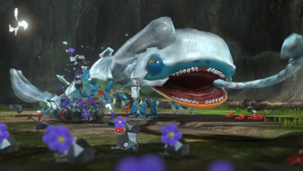 Pikmin 3's bosses are huge and dangerous, and you will feel guilty for every Pikmin that is killed in battle.