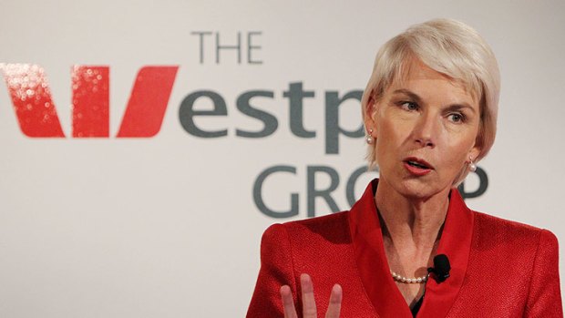 Lady in red . . . Gail Kelly yesterday vowed no rises about the Reserve Bank cash rate.