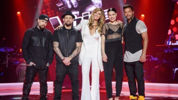 Veteran pop icon Ricky Martin, far right, describes the relationship between <i>The Voice Australia</i> coaches as 'a very fresh and very beautiful dynamic'.
