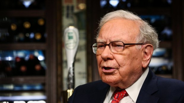 Stocks "have gotten less attractive as they've gone along", Buffett said. "They're still very attractive compared to bonds" because interest rates are so low.