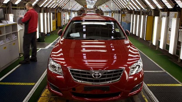 Tightening the belt: Toyota is scaling back its daily Altona production from 470 to 430 cars.