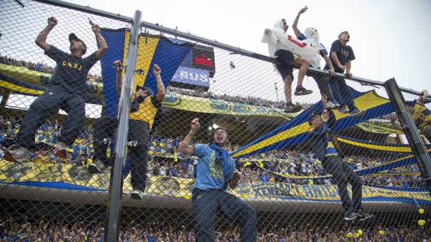 Hooligans: Over 200 Boca Juniors fans have been arrested after clashes in Paraguay before a Cup game.