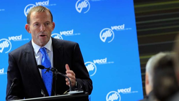 The coalition's plan ... Tony Abbott proposed the creation of an independent audit commission.