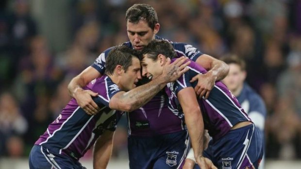 The "Big Three" of Cooper Cronk (left), Cameron Smith and Billy Slater.