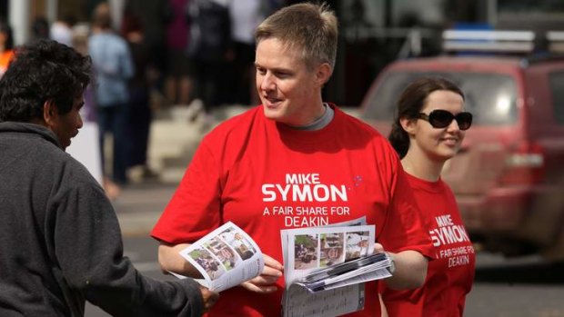 Deakin Labor MP Mike Symon faces an uphill battle to retain the seat.