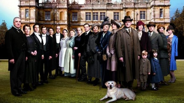  The Downton Abbey cast.