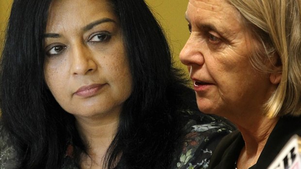 NSW MLC Mehreen Faruqi, left, is challenging Senator Lee Rhiannon in the preselection