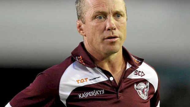 Frustrated: Manly coah Geoff Toovey.