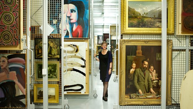 ‘Every item tells a story’: Isobel Crombie, the NGV’s assistant director (curatorial and collection management), in the gallery’s storage archives.