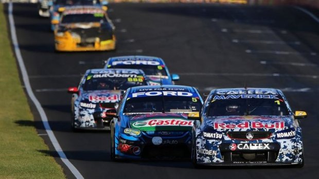 Not even Mount Panorama could handle the pressure: The race surface broke up during early stages of the race.