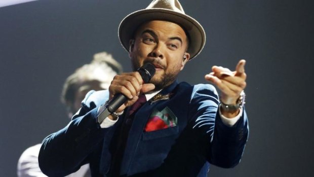 Guy Sebastian at the Eurovision Song Contest in Vienna. 