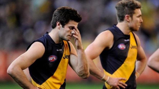Richmond's Trent Cotchin after losing to Carlton.