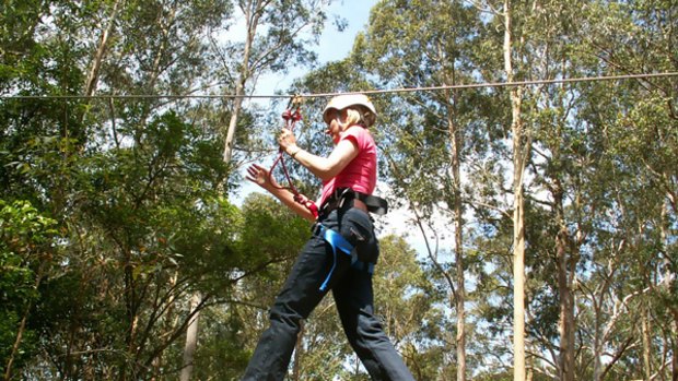 Go ape ... there are 76 challenges at the TreeTop Adventure Park.