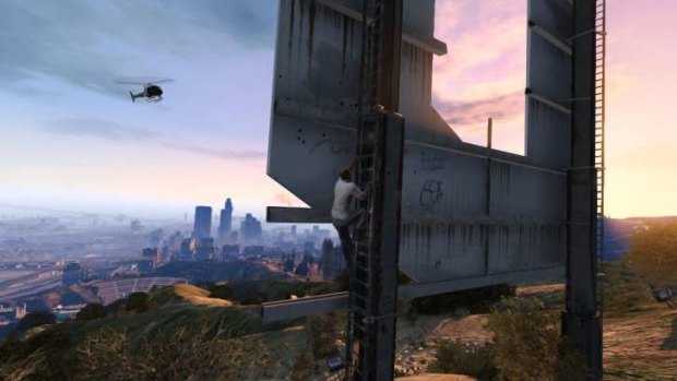 What's that in the distance? Could it be... Grand Theft Auto V?