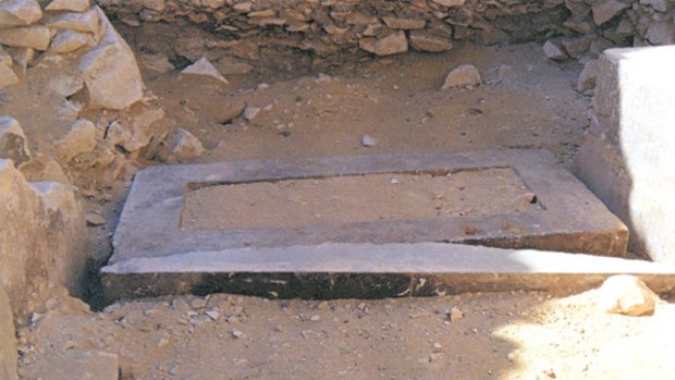 A handout picture released by Egypt's Supreme Council of Antiquities shows the tomb of Queen Behenu which was discovered by a French archaeological team in Saqqara, about 35km south of Cairo.