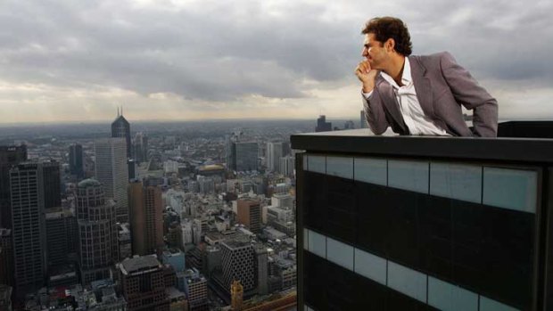 Grocon, the Grollo family vehicle that has built much of Melbourne's CBD, is one of many big companies that does not file accounts. Daniel Grollo, CEO of Grocon, is pictured here on the 65th floor terrace of Eureka Tower.