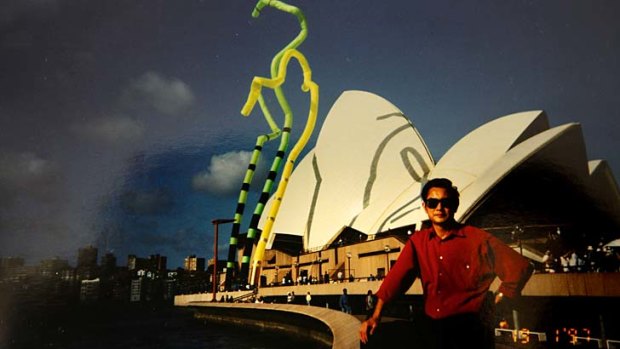 Dr Du in Sydney in th 1990s after securing citizenship.