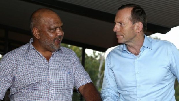 Brilliant oratory: Prime Minister Tony Abbott meets Noel Pearson in September.