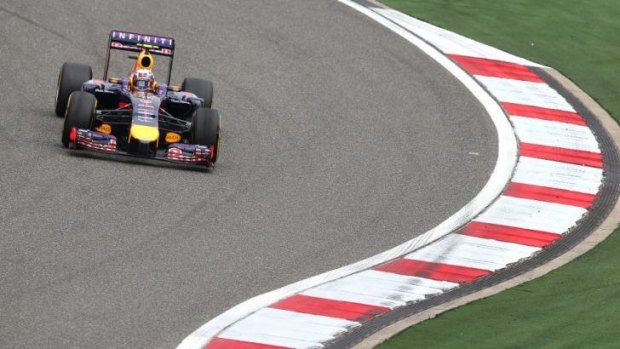 Daniel Ricciardo during practice at the Chinese Grand Prix.