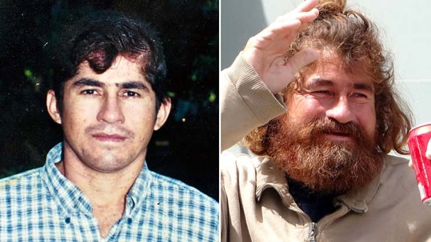 Before and after: Jose Salvador Alvarenga's fishermen friends believed he was dead.